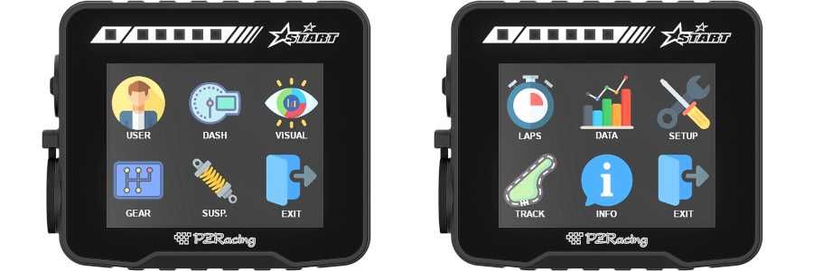 Cronômetro GPS de 50 Hz - TFT colorido PZRACING