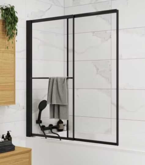 Parawan nawannowy GoodHome Ezili 118x72.5 czarny BS-BS-S101
