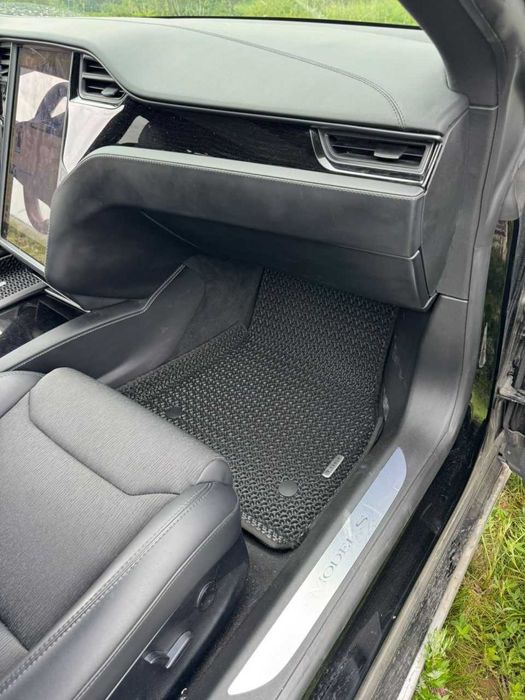 3D EVA коврики, 3Д коврики в авто Tesla Model 3, ева коврик в багажник Тесла коврики коври в авто з бортами