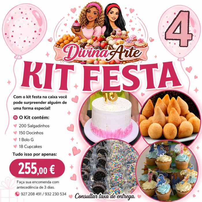Kit festa, escolha o pack que mais atende sua necessidade.