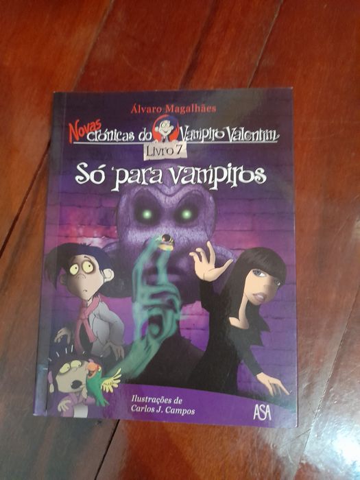 Livro juvenil Novas Crónicas do Vampiro Valentim 7 Só para Vampiros
