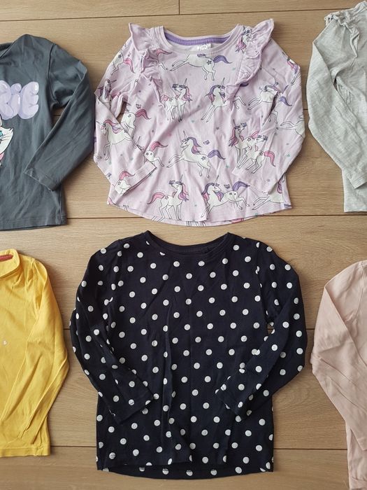 Zestaw 6 bluzek z długim rękawem 104