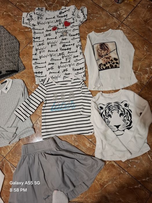 Zestaw dziewczynka 128-134