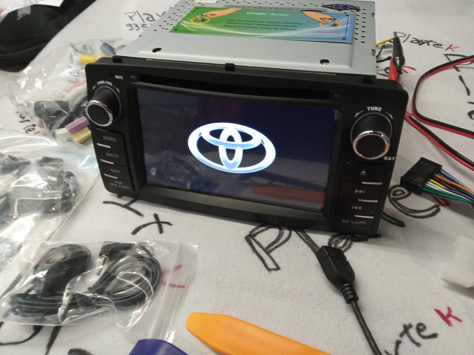 Radio 2 DIN Android TOYOTA Corolla e120 - Novo Garantia