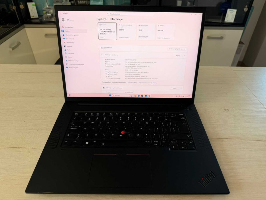 Lenovo ThinkPad X1 Extreme G4, intel i9, 32gb ram, NVidia RTX 16GB, 4K, SSD, Win 11