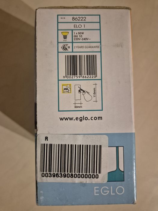 Oświetlenie punktowe halogenowe GU10 EGLO