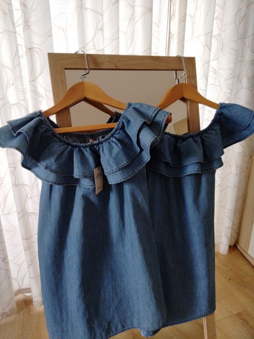 Sukienka hiszpanka jeansowa 140