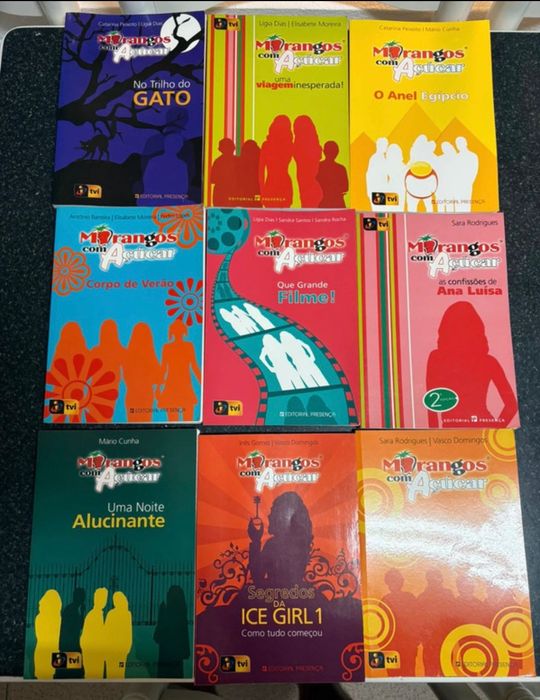 Livros morangos com açúcar