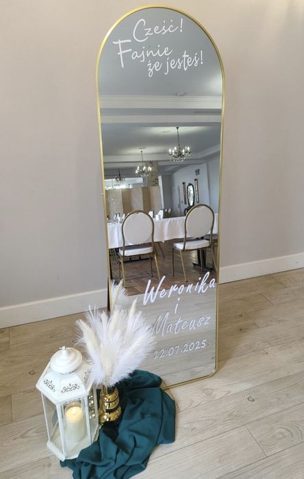 Lustro SELFIE na imprezy, urodziny, ślub, wesele Dekoracja