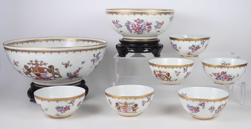 Taças em porcelana Edme Samson, CADA