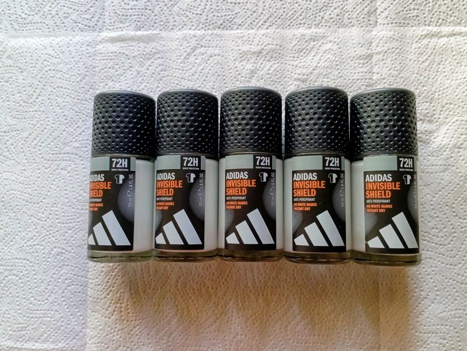 Adidas Invisible Shield Antyperspirant kulka roll-on 50ml 5 szt.