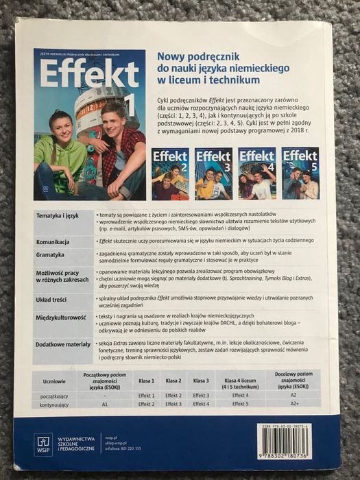 Effekt 1 Język niemiecki Podręcznik + CD