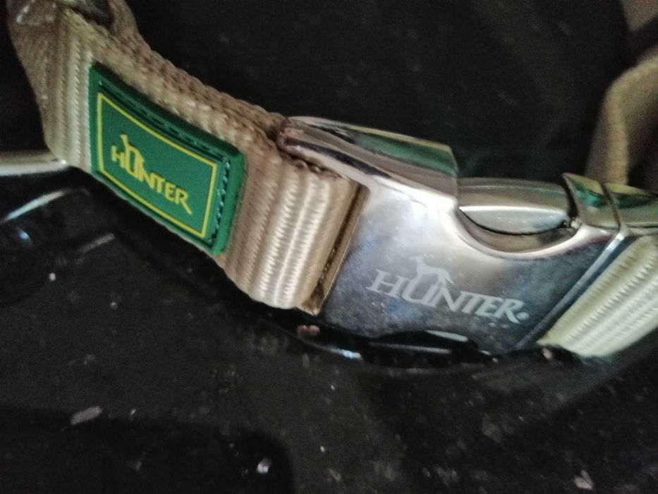 Coleira L e trela Hunter Novas (ver fotos e descrição)