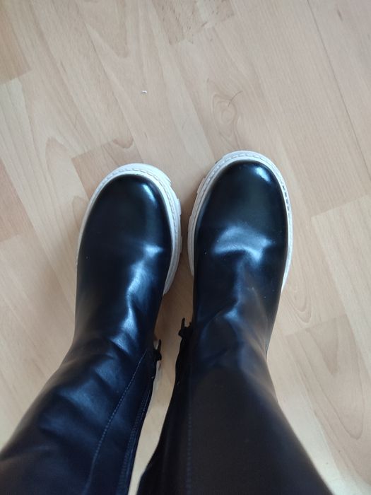 Czarne botki jak nowe