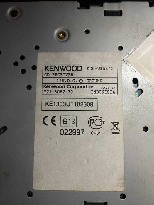 Оригинальная Магнитола Kenwood kdc-w3534g
