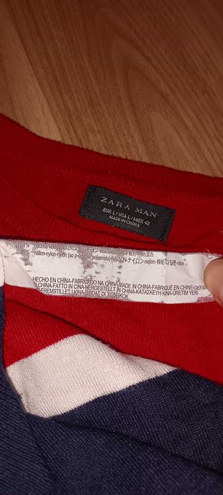 Sweter w paski z wiskozy ZARA S (small)