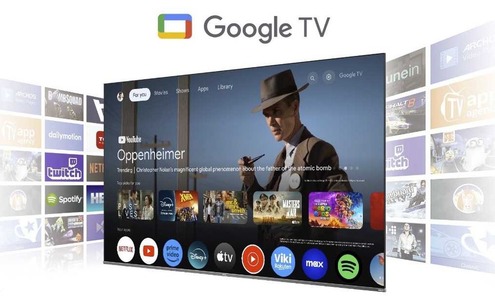 Telewizor QLED TCL 55P8K: 4K UHD 144 Hz Smart TV: Google TV HDMI 2.1