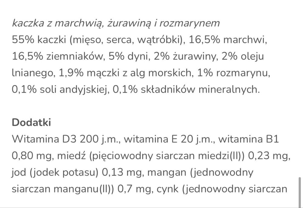 Karma dla psa Lukullus