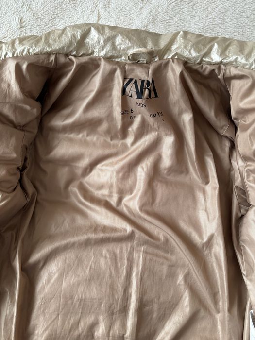 116 Zara kurtka pikowana metaliczna złota