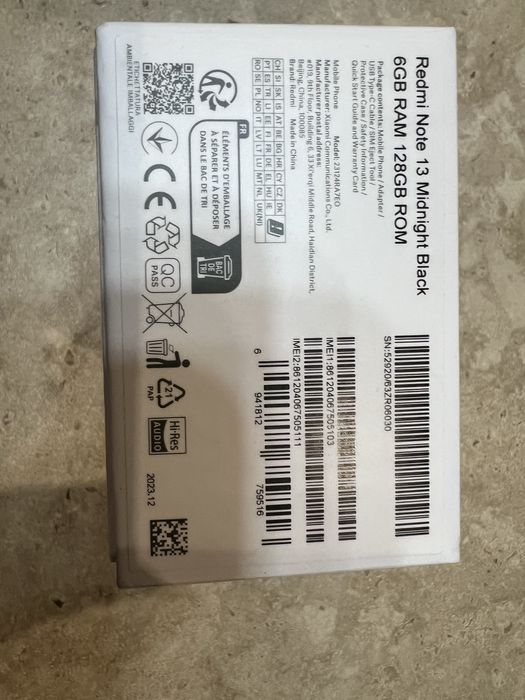 Redmi Note 13 Midnight Black 6/128