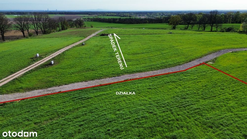 Widokowa działka budowlana 1200 m² z mediami - NOWA CENA! - Widok 2