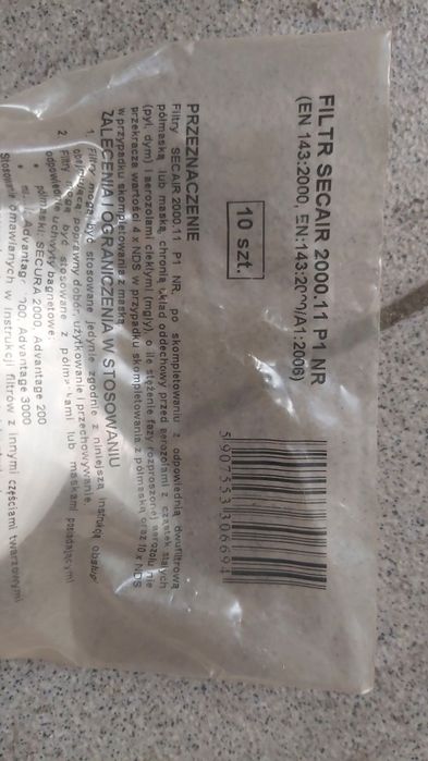 Filtr SECAIR do filtropochłaniaczy