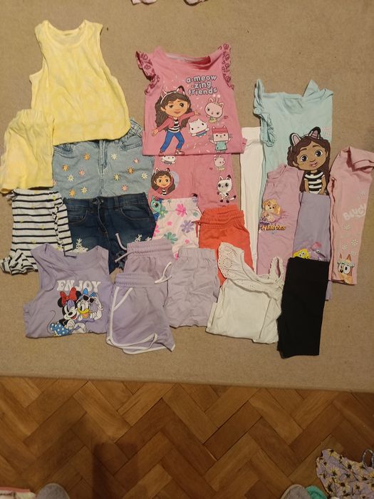 Ubranka letnie dziewczynka 122 i 128