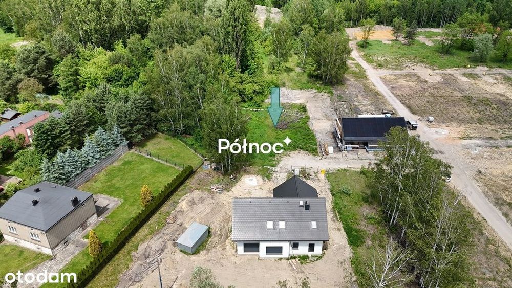 Działka 769 m² z projektem i PnB - Łagisza – pohled 3