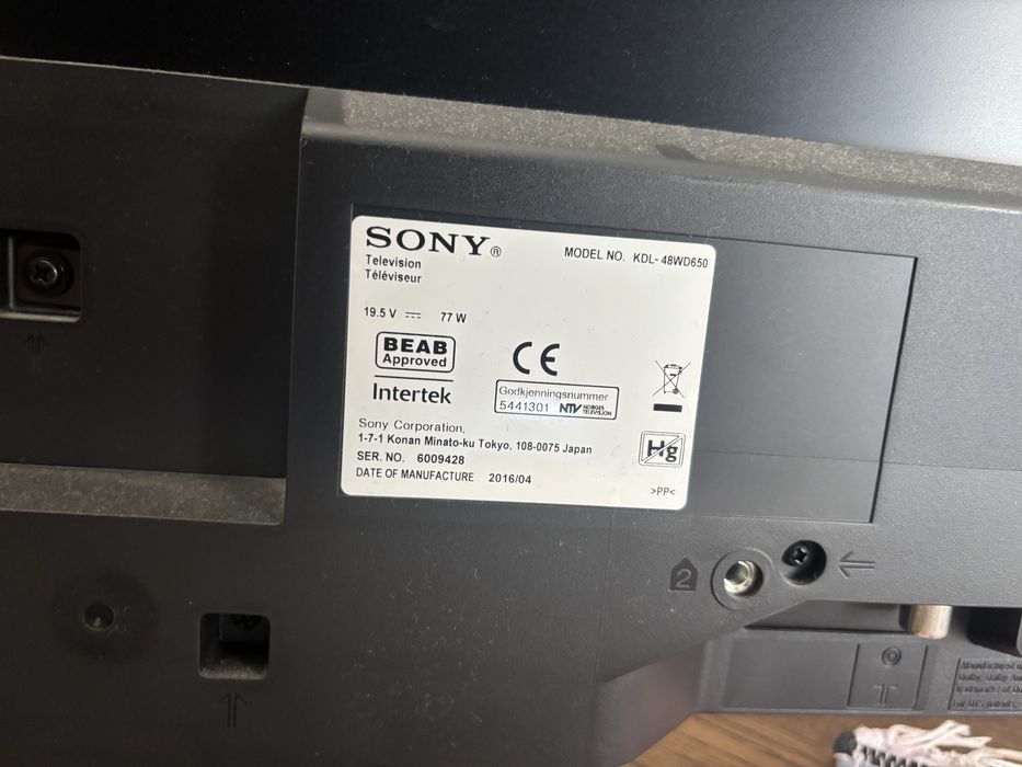 SmartTV Sony Bravia KDL 48 polegas - 110cm