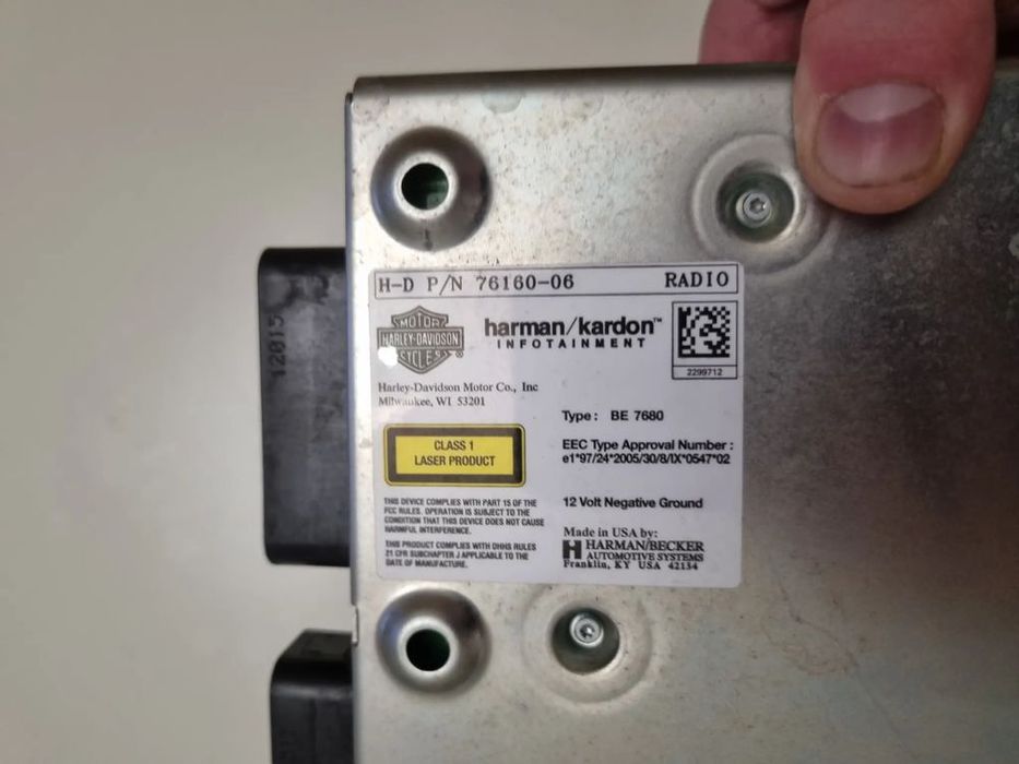radio cd harley davidson touring 76160-06