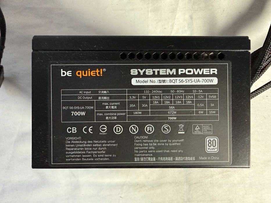 Zasilacz Be Quiet! System Power S6 700W 80 PLUS