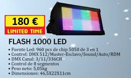 Beam 14R 7R Wash LED Flash Strob novos com garantia,