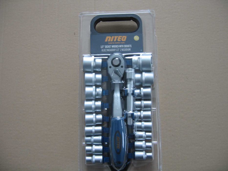 zestaw nasadek 18 sztuk z grzechotką 1/2 " NITEO