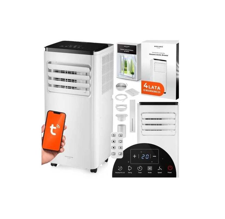 3w1 WYDAJNY Klimatyzator przenośny 2,6kW cichy osuszacz powietrza WiFi