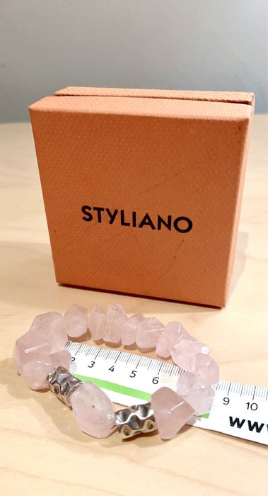 Pulseiras Styliano com prata em quartzo rosa