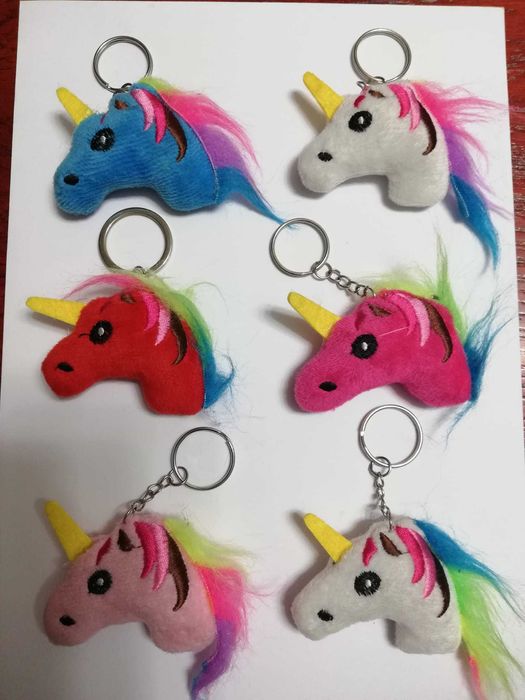 jednorożec pluszowy breloczek do kluczy lub plecaka 2 sztuki