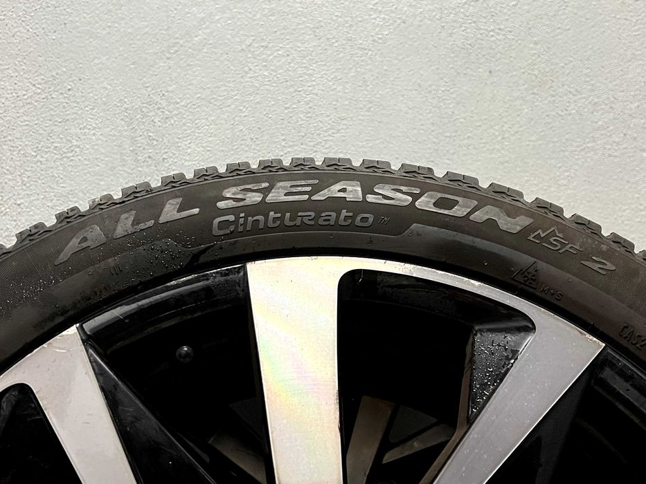 4 Jantes 18" 5x108 Peugeot/Citroen Seminovas montadas com pneus Pirelli All Season 235/45 R18.