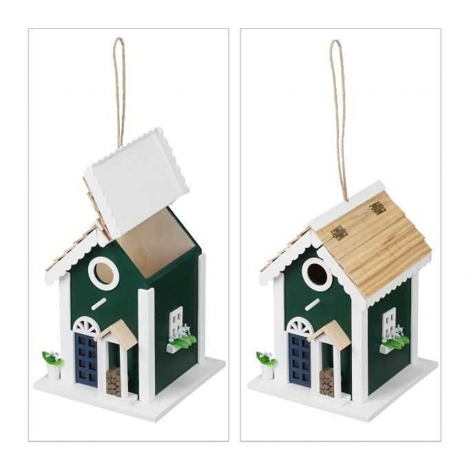 Domek dla ptaków wiejska budka