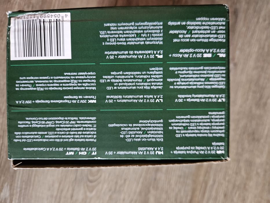 Bateria z ładowarką parkside  20v nowa na gwarancji