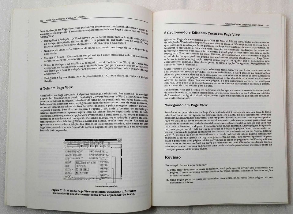 Livro Word for Windows - Manual Usuário
