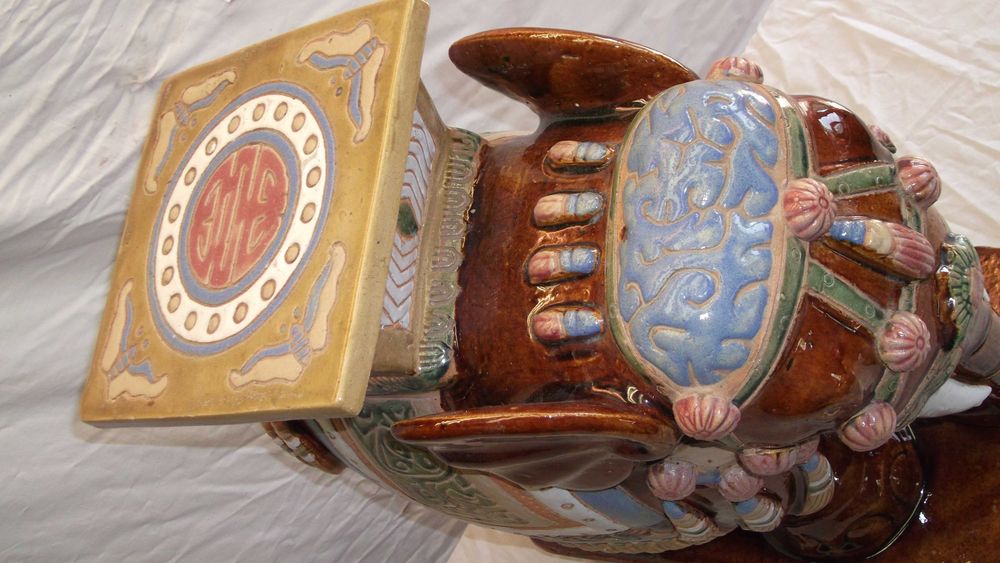 4x  Elefantes de cerâmica anos 70