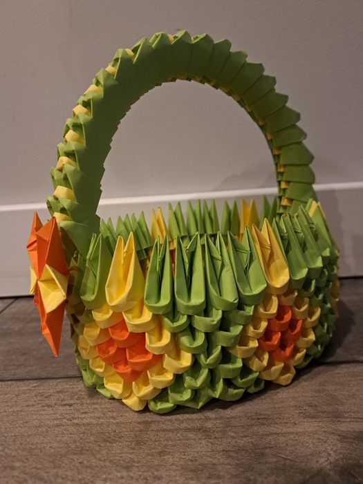 Koszyczek origami modułowe