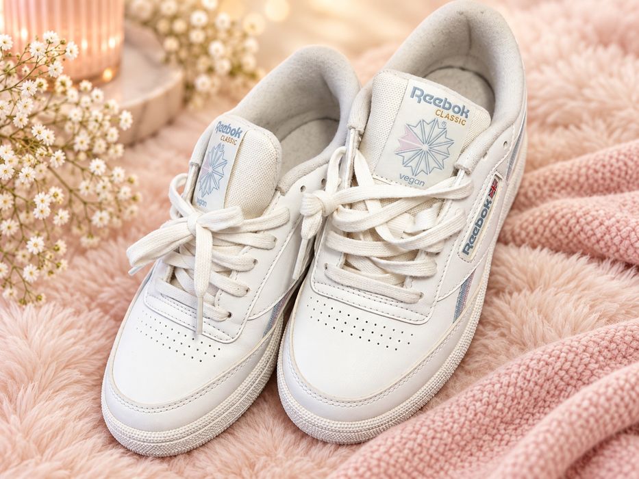 Жіночі Reebok Club C 85 Vegan, 36 р. 23 см - стильні білі кросівки