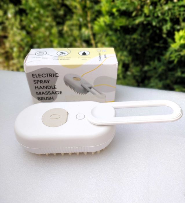 Escova Pet a Vapor / Steam Brush 3 em 1 p/ Animais de estimação