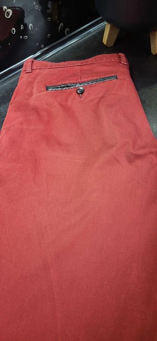 Spodnie męskie bordo