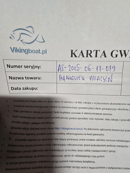 Łódka zanętowa Assasin man