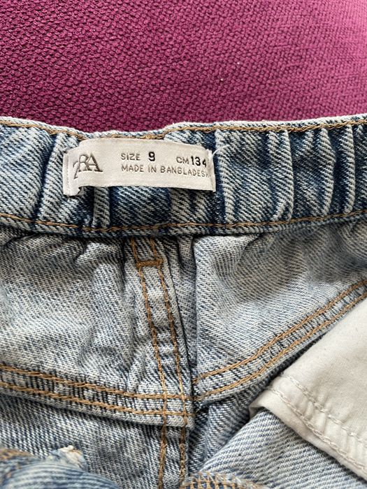 Super spodenki jeansowe Zara dziewczece r134/9