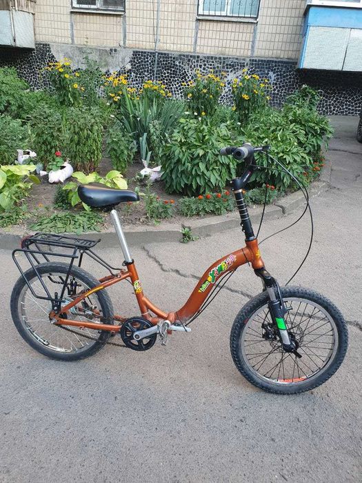 велосипед складной на 20х колесах и планетарке 8ск шимано