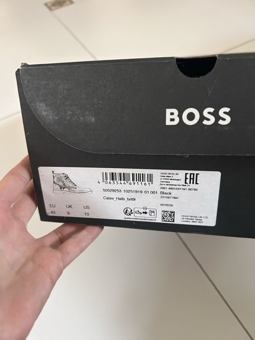 Шкіряні черевики BOSS