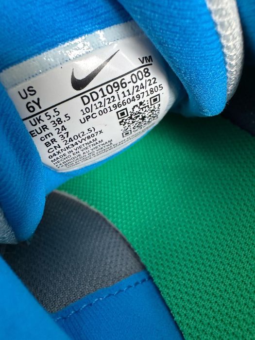 Nowe sneakersy NIKE REVOLUTION 6 NN (GS) szare niebieski 38,5